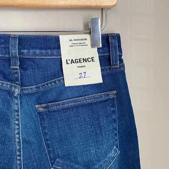L'AGENCE El Matador French Slim Crop Jeans Size 27 - Picture 8 of 11